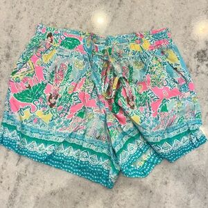 EUC LILLY PULITZER Katia Pull On Shorts  IN THE BEGINNING  Size Medium